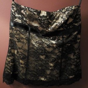 Express Black Lace Tube Top